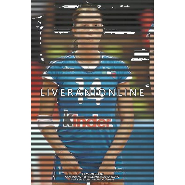 LIVORNO,25 AGOSTO 2005 VOLLEY FEMMINILE QUADRANGOLARE INTERNAZIONALE \'CITTA\' DI LIVORNO\' PARTITA ITALIA-TURCHIA NELLA FOTO:LO BIANCO ELEONORA FOTO BIZZI-A.LIVERANI