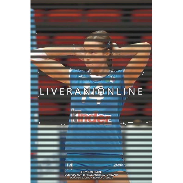 LIVORNO,25 AGOSTO 2005 VOLLEY FEMMINILE QUADRANGOLARE INTERNAZIONALE \'CITTA\' DI LIVORNO\' PARTITA ITALIA-TURCHIA NELLA FOTO:LO BIANCO ELEONORA FOTO BIZZI-A.LIVERANI