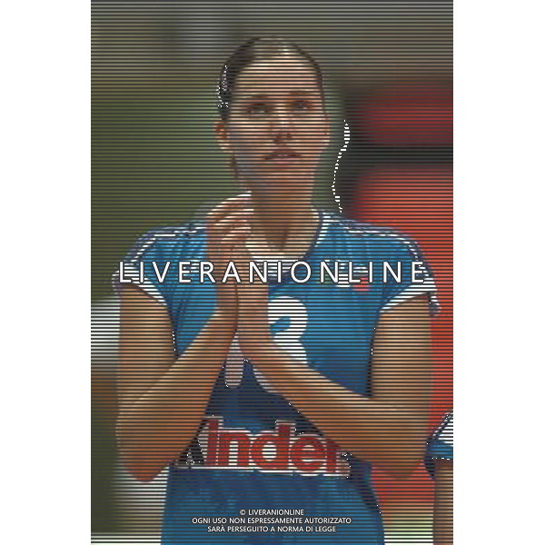 LIVORNO,25 AGOSTO 2005 VOLLEY FEMMINILE QUADRANGOLARE INTERNAZIONALE \'CITTA\' DI LIVORNO\' PARTITA ITALIA-TURCHIA NELLA FOTO:LURASCHI KATJA FOTO BIZZI-A.LIVERANI