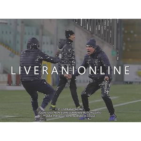 TRIESTINA - FANO CAMPIONATO CALCIO SERIE C LEGA PRO 10.01.2021 NELLA FOTO ESULTANZA DELL\'ALLENATORE DEL FANO FLAVIO DESTRO A FINA GARA ©/AGENZIA ALDO LIVERANI SAS