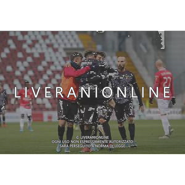 TRIESTINA - FANO CAMPIONATO CALCIO SERIE C LEGA PRO 10.01.2021 NELLA FOTO ESULTANZA DOPO IL GOL DI VINCENZO FERRARA ©/AGENZIA ALDO LIVERANI SAS