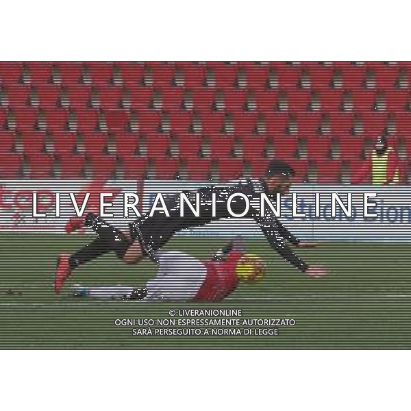TRIESTINA - FANO CAMPIONATO CALCIO SERIE C LEGA PRO 10.01.2021 NELLA FOTO IL FALLO DELL\'ESPULSIONE DI VALERIO ZIGROSSI ©/AGENZIA ALDO LIVERANI SAS
