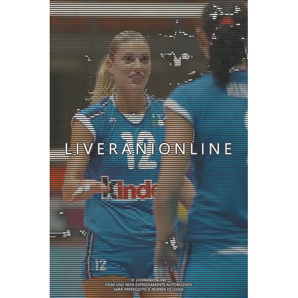 LIVORNO,25 AGOSTO 2005 VOLLEY FEMMINILE QUADRANGOLARE INTERNAZIONALE \'CITTA\' DI LIVORNO\' PARTITA ITALIA-TURCHIA NELLA FOTO:PICCININI FRANCESCA FOTO BIZZI-A.LIVERANI