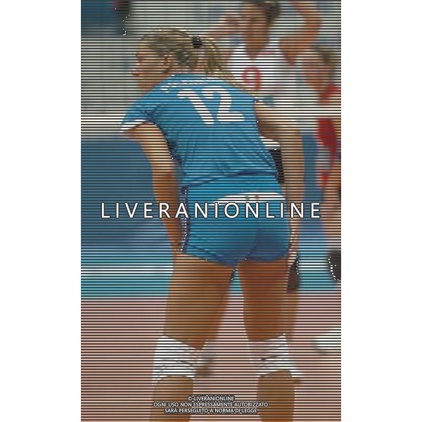 LIVORNO,25 AGOSTO 2005 VOLLEY FEMMINILE QUADRANGOLARE INTERNAZIONALE \'CITTA\' DI LIVORNO\' PARTITA ITALIA-TURCHIA NELLA FOTO:PICCININI FRANCESCA FOTO BIZZI-A.LIVERANI