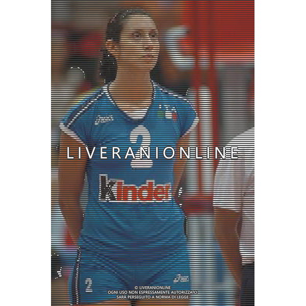 LIVORNO,25 AGOSTO 2005 VOLLEY FEMMINILE QUADRANGOLARE INTERNAZIONALE \'CITTA\' DI LIVORNO\' PARTITA ITALIA-TURCHIA NELLA FOTO:RINIERI SIMONA FOTO BIZZI-A.LIVERANI