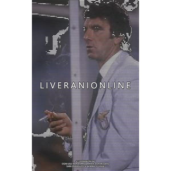 ZOFF DINO ALLENATORE DI CALCIO DELLA LAZIO NEL 1990/1991 - RETROSPETTIVA NELLA FOTO IN PANCHINA (MENTRE FUMA UNA SIGARETTA) ©Archivio Giovanni Liverani/AGENZIA ALDO LIVERANI SAS