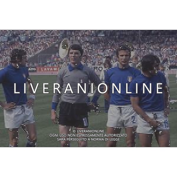 ZOFF DINO PORTIERE DELLA NAZIONALE ITALIANA DI CALCIO - RETROSPETTIVA NELLA FOTO CON GIORGIO CHINAGLIA, LUCIANO SPINOSI E PIETRO ANASTASI ©Archivio Giovanni Liverani/AGENZIA ALDO LIVERANI SAS
