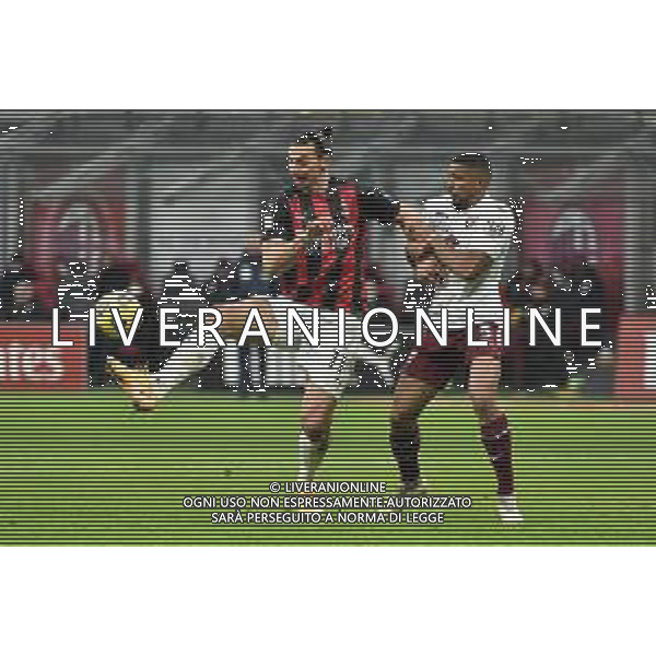 Zlatan Ibrahimovic (Milan) e Gleison Bremer (Torino) Milan vs Torino Coppa Italia - ottavi di finale Milano 12-01-2021 Stadio Giuseppe Meazza - San Siro foto Roberto Garavaglia/ag. Aldo Liverani sas /AGENZIA ALDO LIVERANI SAS