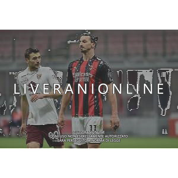 Zlatan Ibrahimovic (Milan) Milan vs Torino Coppa Italia - ottavi di finale Milano 12-01-2021 Stadio Giuseppe Meazza - San Siro foto Roberto Garavaglia/ag. Aldo Liverani sas /AGENZIA ALDO LIVERANI SAS