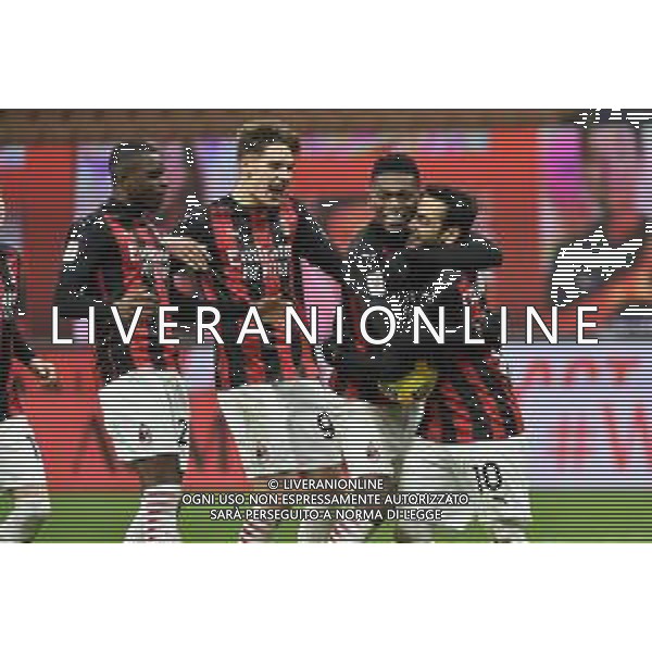 esultanza finale Milan dopo il rigore decisivo di hakan calhanoglu Milan vs Torino Coppa Italia - ottavi di finale Milano 12-01-2021 Stadio Giuseppe Meazza - San Siro foto Roberto Garavaglia/ag. Aldo Liverani sas /AGENZIA ALDO LIVERANI SAS