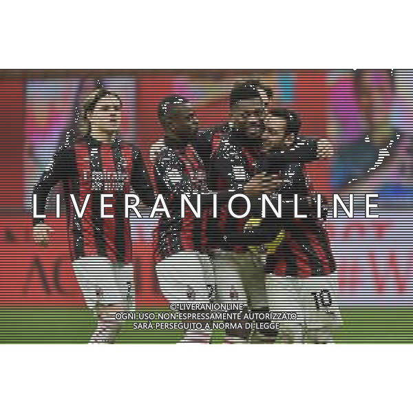 esultanza finale Milan dopo il rigore decisivo di hakan calhanoglu per il passaggio del turno Milan vs Torino Coppa Italia - ottavi di finale Milano 12-01-2021 Stadio Giuseppe Meazza - San Siro foto Roberto Garavaglia/ag. Aldo Liverani sas /AGENZIA ALDO LIVERANI SAS
