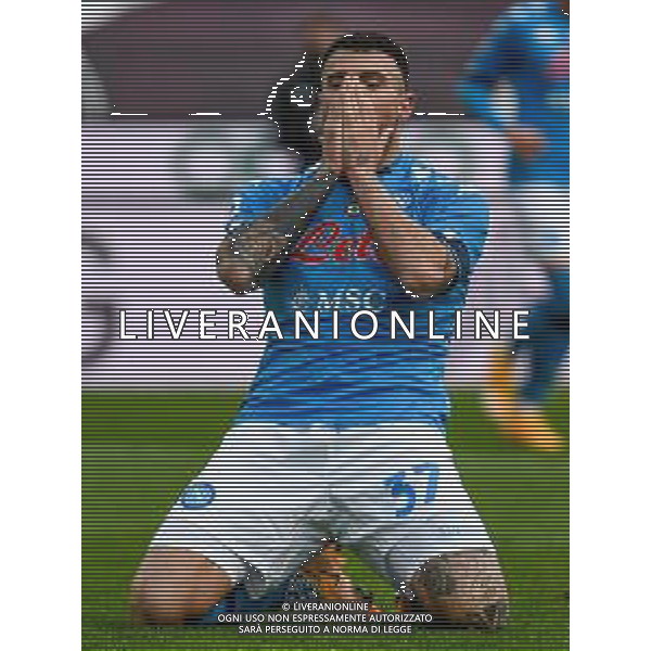 Ettore Griffoni/LM - Udinese Calcio vs SSC Napoli - Italian football Serie A match 2020/2021 10 January 2021 - Friuli Dacia Arena stadium, udine, Italy Photo showing: Andrea Petagna (Napoli) portrait @LM/Ettore Griffoni AG ALDO LIVERANI SAS