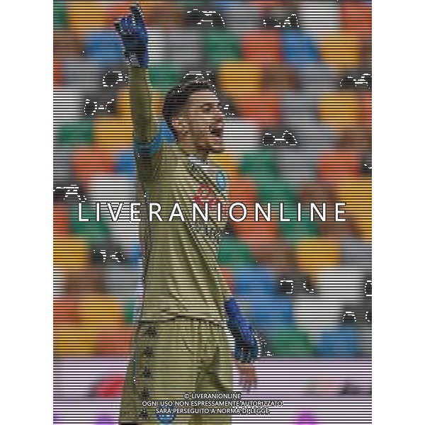 Ettore Griffoni/LM - Udinese Calcio vs SSC Napoli - Italian football Serie A match 2020/2021 10 January 2021 - Friuli Dacia Arena stadium, udine, Italy Photo showing: Alex Meret (Napoli) portrait @LM/Ettore Griffoni AG ALDO LIVERANI SAS