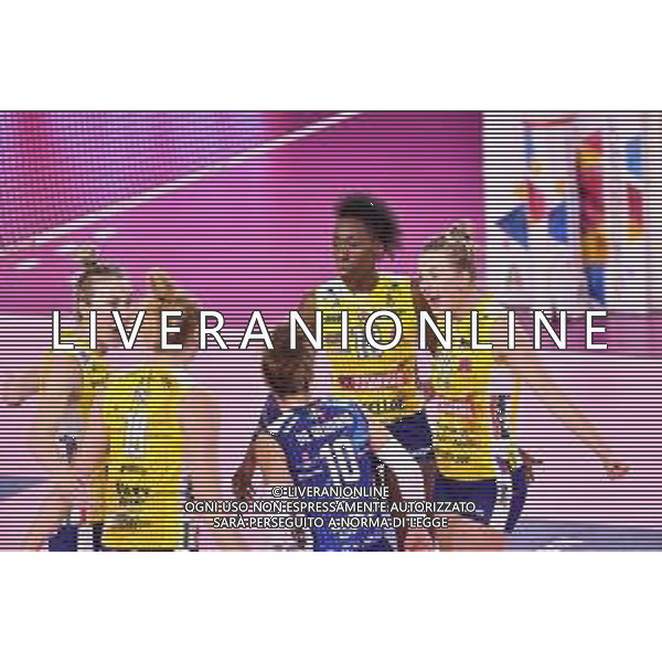 Lisa Guglielmi/LM - Savino Del Bene Scandicci vs Imoco Volley Conegliano - Volleyball Italian Serie A1 Women match 2020/2021 13 January 2021 - Palazzetto dello Sport, scandicci (fi), Italy Photo showing: Happiness of Imoco Volley Conegliano players @LM/Lisa Guglielmi AG ALDO LIVERANI SAS