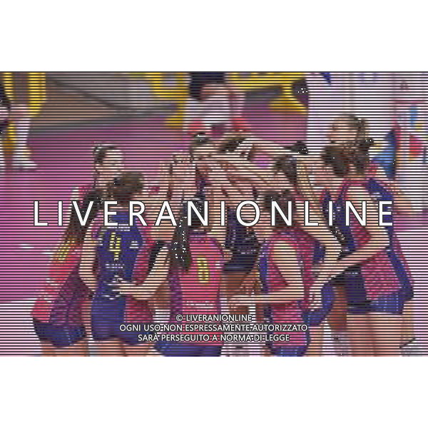 Lisa Guglielmi/LM - Savino Del Bene Scandicci vs Imoco Volley Conegliano - Volleyball Italian Serie A1 Women match 2020/2021 13 January 2021 - Palazzetto dello Sport, scandicci (fi), Italy Photo showing: Savino Del Bene Scandicci @LM/Lisa Guglielmi/AGENZIA ALDO LIVERANI SAS