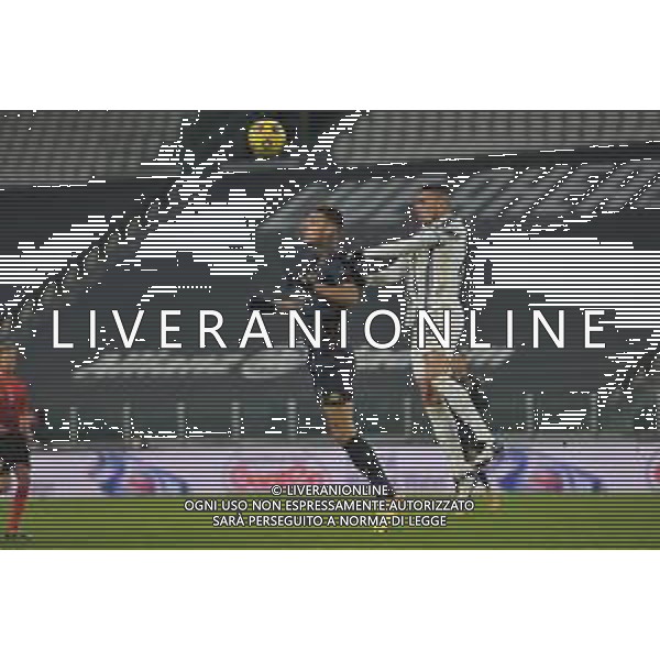 ©Falzone/Agenzia Aldo Liverani Torino 13.01.2021 Stadio Allianz Stadium Juventus vs Genoa Ottavi di Coppa Italia 2020-2021 Nella foto : GIANLUCA SCAMACCA-MERIH DEMIRAL ©Falzone/AGENZIA ALDO LIVERANI SAS