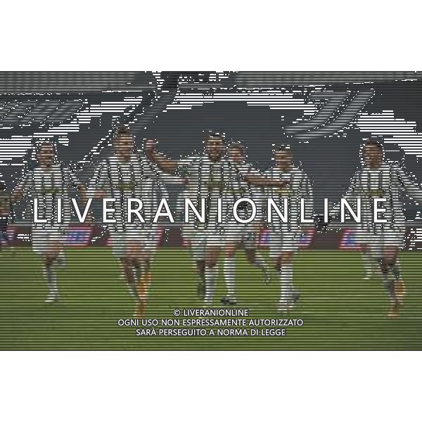 ©Falzone/Agenzia Aldo Liverani Torino 13.01.2021 Stadio Allianz Stadium Juventus vs Genoa Ottavi di Coppa Italia 2020-2021 Nella foto : ESULTANZA GOL DI RAFIA ©Falzone/AGENZIA ALDO LIVERANI SAS