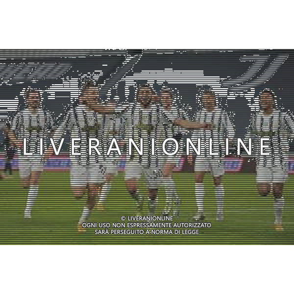 ©Falzone/Agenzia Aldo Liverani Torino 13.01.2021 Stadio Allianz Stadium Juventus vs Genoa Ottavi di Coppa Italia 2020-2021 Nella foto : ESULTANZA GOL DI RAFIA ©Falzone/AGENZIA ALDO LIVERANI SAS