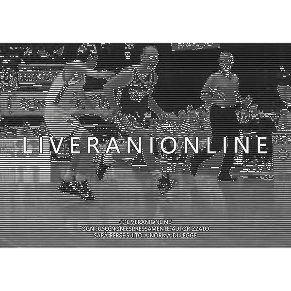 1996-1997 MILANO FIBA EUROLEAGUE STEFANEL MILANO-CSKA MOSCA NELLA FOTO FLAVIO PORTALUPPI AG ALDO LIVERANI SAS