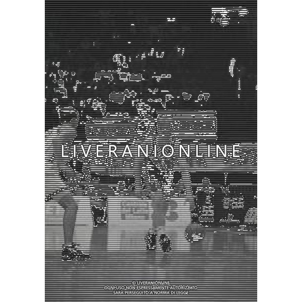 1996-1997 MILANO FIBA EUROLEAGUE STEFANEL MILANO-CSKA MOSCA NELLA FOTO MARCO SAMBUGARO AG ALDO LIVERANI SAS