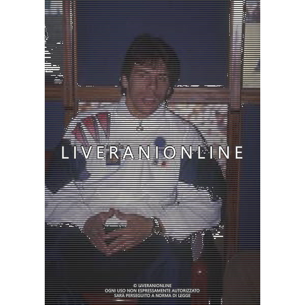 GIANFRANCO ZOLA CALCIATORE CON LA MAGLIA DELLA NAZIONALE ITALIANA - RETROSPETTIVA ANNI \'90 NELLA FOTO NEL 1991-1992 ©Archivio DFP/AGENZIA ALDO LIVERANI SAS