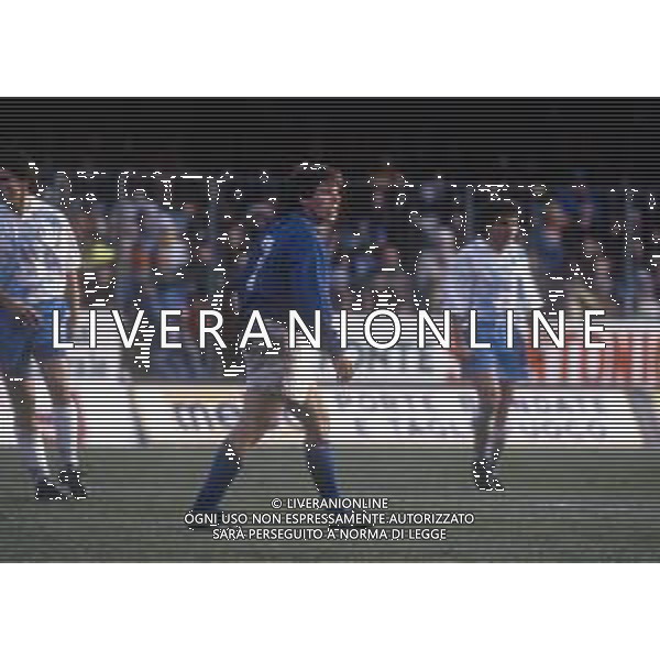 GIANFRANCO ZOLA CALCIATORE CON LA MAGLIA DELLA NAZIONALE ITALIANA - RETROSPETTIVA ANNI \'90 NELLA FOTO NEL 1991-1992 ©Archivio DFP/AGENZIA ALDO LIVERANI SAS