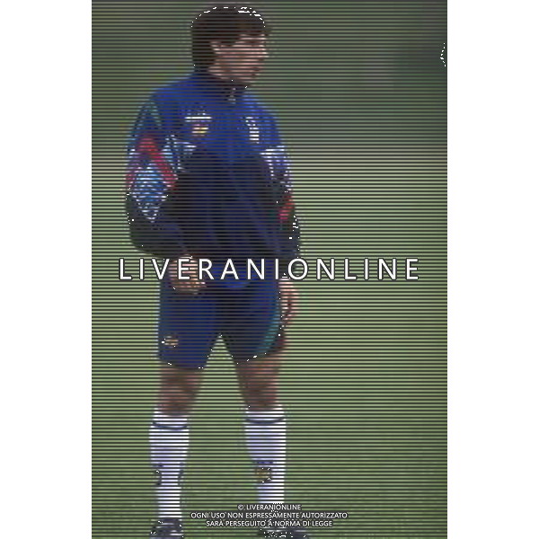 GIANFRANCO ZOLA CALCIATORE CON LA MAGLIA DELLA NAZIONALE ITALIANA - RETROSPETTIVA ANNI \'90 NELLA FOTO NEL 1994-1995 ©Archivio DFP/AGENZIA ALDO LIVERANI SAS