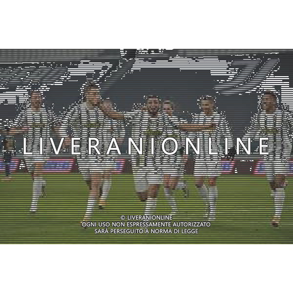 ©Falzone/Agenzia Aldo Liverani Torino 13.01.2021 Stadio Allianz Stadium Juventus vs Genoa Ottavi di Coppa Italia 2020-2021 Nella foto : Esultanza gol di Hamza Rafia