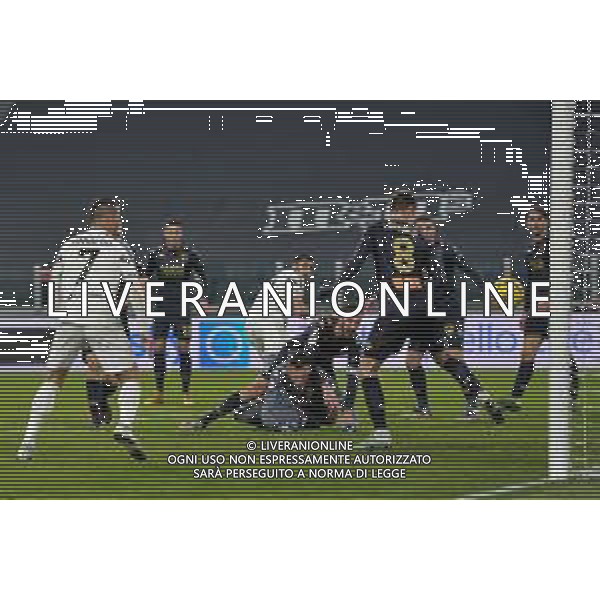 ©Falzone/Agenzia Aldo Liverani Torino 13.01.2021 Stadio Allianz Stadium Juventus vs Genoa Ottavi di Coppa Italia 2020-2021 Nella foto : Gol di Hamza Rafia