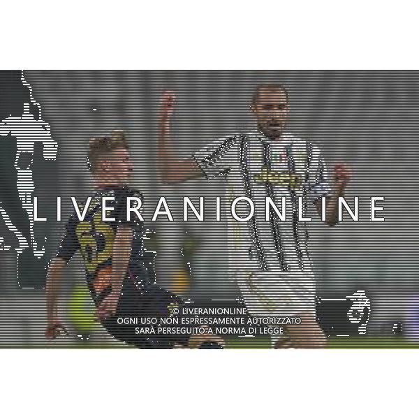©Falzone/Agenzia Aldo Liverani Torino 13.01.2021 Stadio Allianz Stadium Juventus vs Genoa Ottavi di Coppa Italia 2020-2021 Nella foto : Giorgio Chiellini-Nicolo\' Rovella