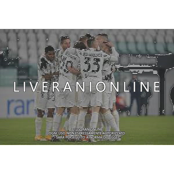 ©Falzone/Agenzia Aldo Liverani Torino 13.01.2021 Stadio Allianz Stadium Juventus vs Genoa Ottavi di Coppa Italia 2020-2021 Nella foto : Esultanza gol di Dejan Kulusevski