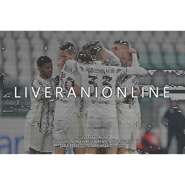 ©Falzone/Agenzia Aldo Liverani Torino 13.01.2021 Stadio Allianz Stadium Juventus vs Genoa Ottavi di Coppa Italia 2020-2021 Nella foto : Esultanza gol di Dejan Kulusevski