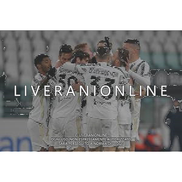 ©Falzone/Agenzia Aldo Liverani Torino 13.01.2021 Stadio Allianz Stadium Juventus vs Genoa Ottavi di Coppa Italia 2020-2021 Nella foto : Esultanza gol di Dejan Kulusevski