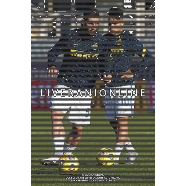 Fiorentina - Inter Coppa Italia Ottavi di Finale del 13/01/2021 nella foto: Gagliardini Roberto (f.c.Internazionale) Martinez Lautaro (f.c.Internazionale) ©Claudio Zamagni/Agenzia Aldo Liverani Gagliardini Roberto (f.c.Internazionale) Martinez Lautaro (f.c.Internazionale) during Italian\'s Cup soccer match between A.C.F. FIORENTINA and F.C.INTERNAZIONALE at Artemio Franchi Stadium in Florence on January 13 2021 photo credit by Claudio Zamagni/Aldo Liverani Photo Agency