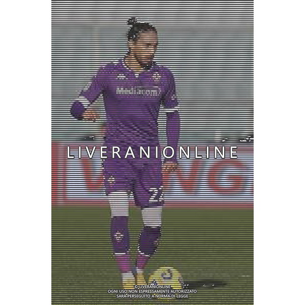 Fiorentina - Inter Coppa Italia Ottavi di Finale del 13/01/2021 nella foto: Caceres Martin (acf Fiorentina) ©Claudio Zamagni/Agenzia Aldo Liverani Caceres Martin (acf Fiorentina) during Italian\'s Cup soccer match between A.C.F. FIORENTINA and F.C.INTERNAZIONALE at Artemio Franchi Stadium in Florence on January 13 2021 photo credit by Claudio Zamagni/Aldo Liverani Photo Agency