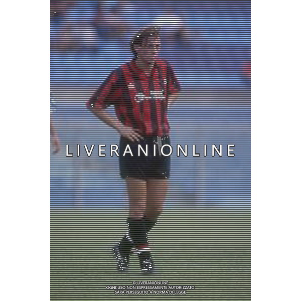 RETROSPETTIVA GIUSEPPE SIGNORI CALCIATORE CON LA MAGLIA DEL FOGGIA NEL 1991-1992 ©Archivio DFP/AG ALDO LIVERANI SAS