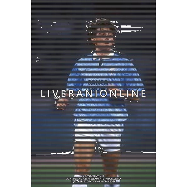 RETROSPETTIVA GIUSEPPE SIGNORI CALCIATORE CON LA MAGLIA DELLA LAZIO NEL 1992-1993 ©Archivio DFP/AG ALDO LIVERANI SAS