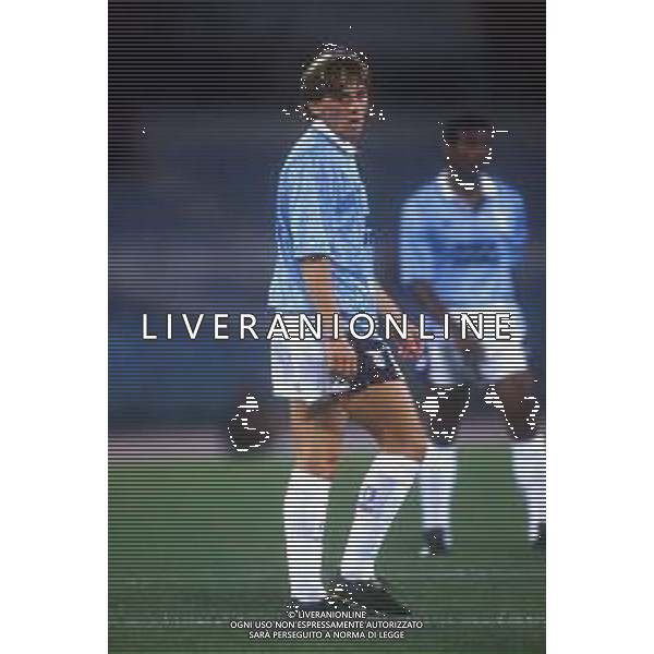 RETROSPETTIVA GIUSEPPE SIGNORI CALCIATORE CON LA MAGLIA DELLA LAZIO NEL 1992-1993 ©Archivio DFP/AG ALDO LIVERANI SAS
