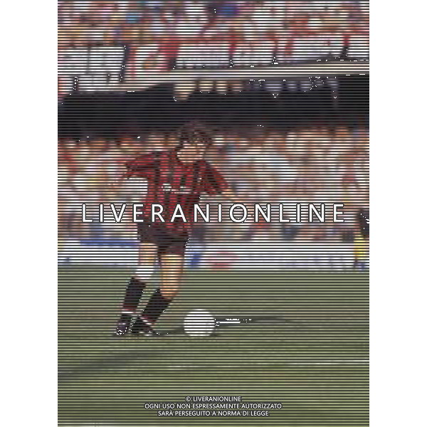 Giuseppe Signori, detto Beppe, calciatore italiano del Foggia, di ruolo attaccante Campionato 1991/1992 - Retrospettiva ©ARCHIVIO / AGENZIA ALDO LIVERANI SAS