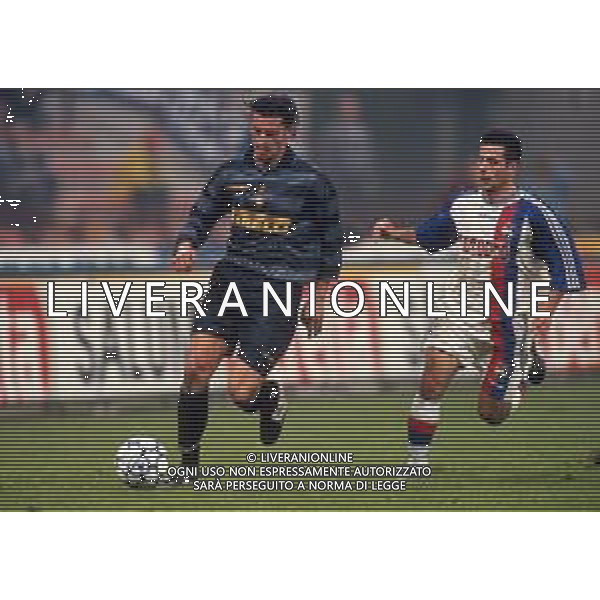 LUIGI SARTOR CALCIATORE CON LA MAGLIA DELL\'INTER NEL 1997-1998 - RETROSPETTIVA ©Archivio DFP/AG ALDO LIVERANI SAS