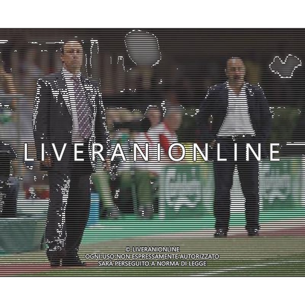 Liverpool - Cska Mosca supercoppa europea a montecarlo 26/08/2005 nella foto benitez e gazzaev ph luzzani/agenzia aldo liverani