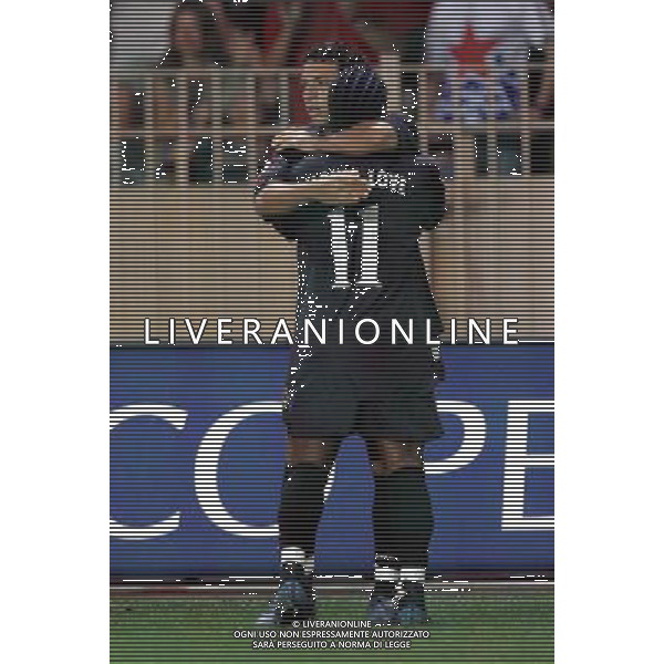 Liverpool - Cska Mosca supercoppa europea a montecarlo 26/08/2005 nella foto esultanza dopo il gol di carvalho ph luzzani/agenzia aldo liverani