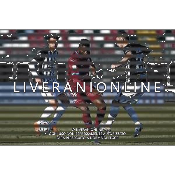 Ettore Griffoni/LM - AS Cittadella vs Ascoli Calcio - Italian Football Championship League BKT 2020/2021 16 January 2021 - Tombolato stadium, cittadella (pd), Italy Photo showing: Roberto Ogunseye (Cittadella) hindered by Mirko Eramo (Ascoli) @LM/Ettore Griffoni/AGENZIA ALDO LIVERANI SAS