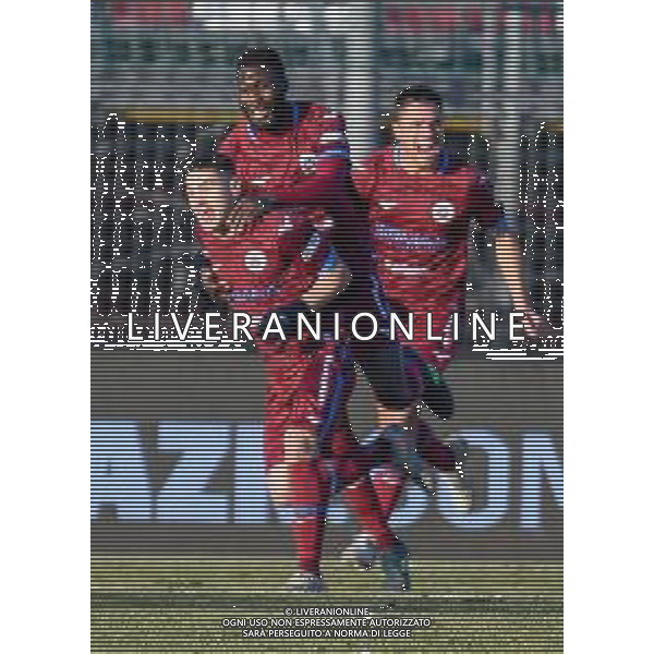 Ettore Griffoni/LM - AS Cittadella vs Ascoli Calcio - Italian Football Championship League BKT 2020/2021 16 January 2021 - Tombolato stadium, cittadella (pd), Italy Photo showing: Camillo Tavernelli (Cittadella) celebrates after scoring a goal @LM/Ettore Griffoni/AGENZIA ALDO LIVERANI SAS