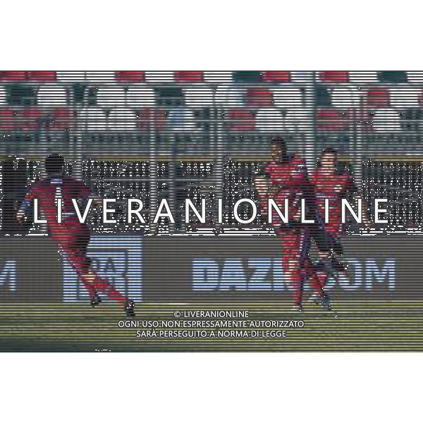 Ettore Griffoni/LM - AS Cittadella vs Ascoli Calcio - Italian Football Championship League BKT 2020/2021 16 January 2021 - Tombolato stadium, cittadella (pd), Italy Photo showing: Camillo Tavernelli (Cittadella) celebrates after scoring a goal @LM/Ettore Griffoni/AGENZIA ALDO LIVERANI SAS