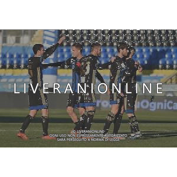 Gabriele Masotti/LM - Pisa SC vs Brescia Calcio - Italian Football Championship League BKT 2020/2021 16 January 2021 - Arena Garibaldi, pisa, Italy Photo showing: Players of Pisa celebrate at the end of the match @LM/Gabriele Masotti/AGENZIA ALDO LIVERANI SAS