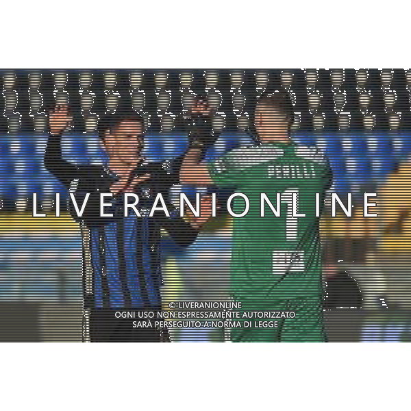 Gabriele Masotti/LM - Pisa SC vs Brescia Calcio - Italian Football Championship League BKT 2020/2021 16 January 2021 - Arena Garibaldi, pisa, Italy Photo showing: Andrea Meroni (Pisa) celebrates with Simone Perilli (Pisa) at the end of the match @LM/Gabriele Masotti/AGENZIA ALDO LIVERANI SAS