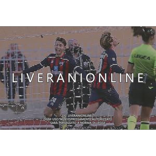 IMOLA 16 01 2021 IMOLESE CALCIO-MATELICA 2-0 SERIE C NELLA FOTO EMANUELE TORRASI E ENRICO PIOVANELLO DOPO GOL DI PIOVANELLO IMOLESE FOTO GIANNI SANNA-AG ALDO LIVERANI SAS