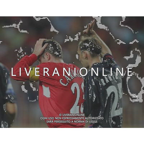 Liverpool - Cska Mosca supercoppa europea a montecarlo 26/08/2005 nella foto carragher e rahimic ph luzzani/agenzia aldo liverani