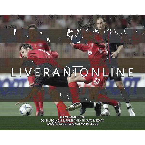 Liverpool - Cska Mosca supercoppa europea a montecarlo 26/08/2005 nella foto hamann carvalho e carragher ph luzzani/agenzia aldo liverani